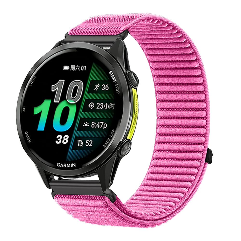 COROS PACE & APEX Pink Nylon Loop Band – 20mm