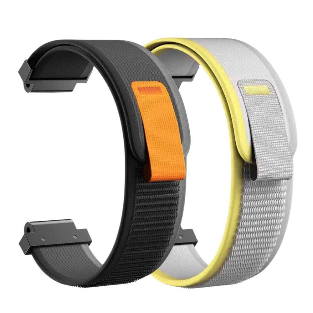Garmin Forerunner 735XT Woven Nylon Watch Band – Yellow & White