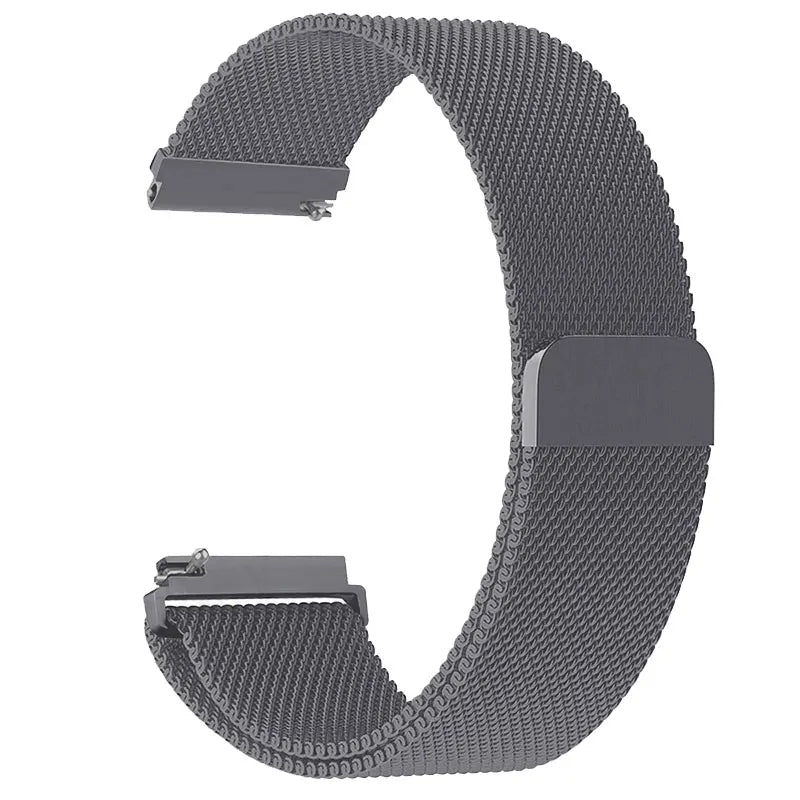 SUUNTO Dark Grey Metal Mesh Stretch Band – 22mm