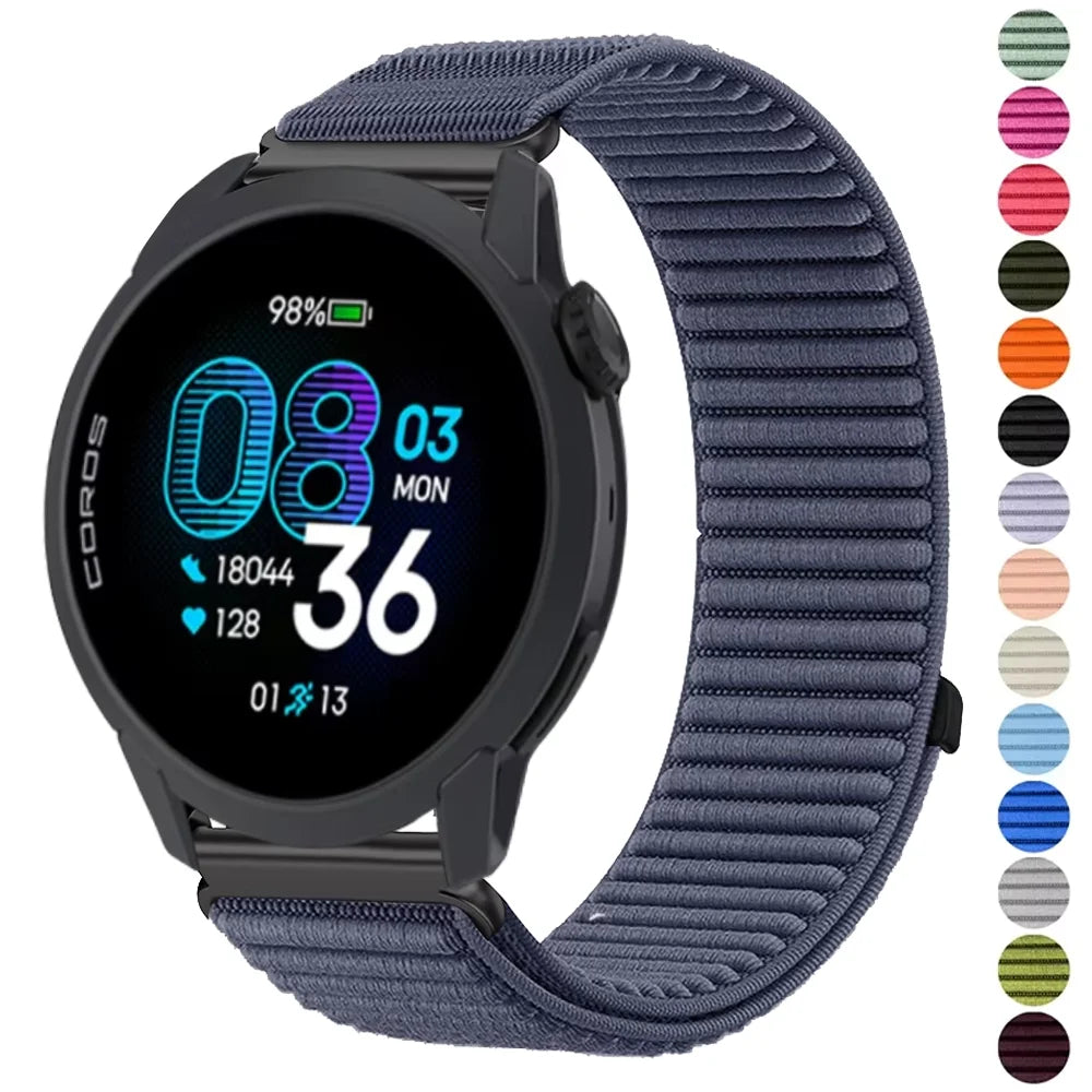 COROS PACE & APEX Peach Nylon Loop Band – 20mm