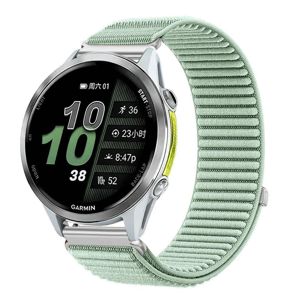 COROS PACE & APEX Green Nylon Loop Band – 20mm