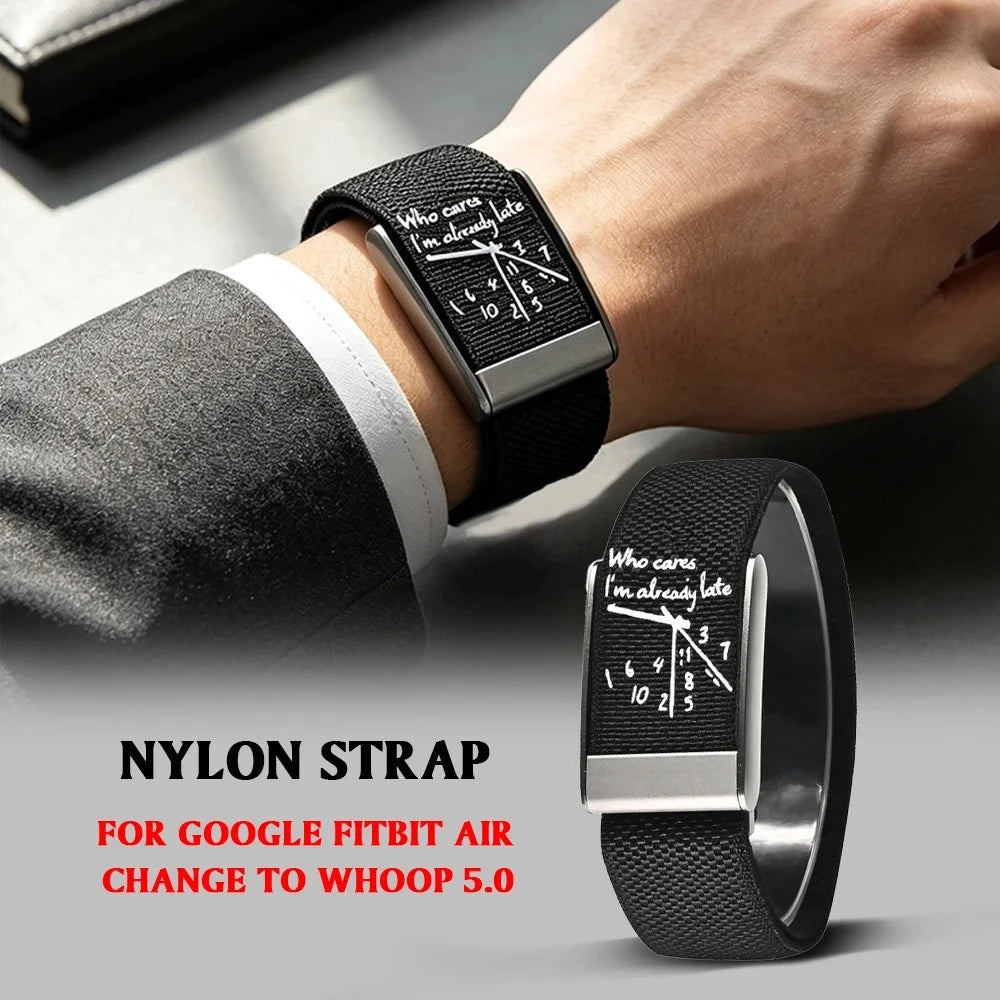 White Nylon Sports Band for WHOOP 5.0
