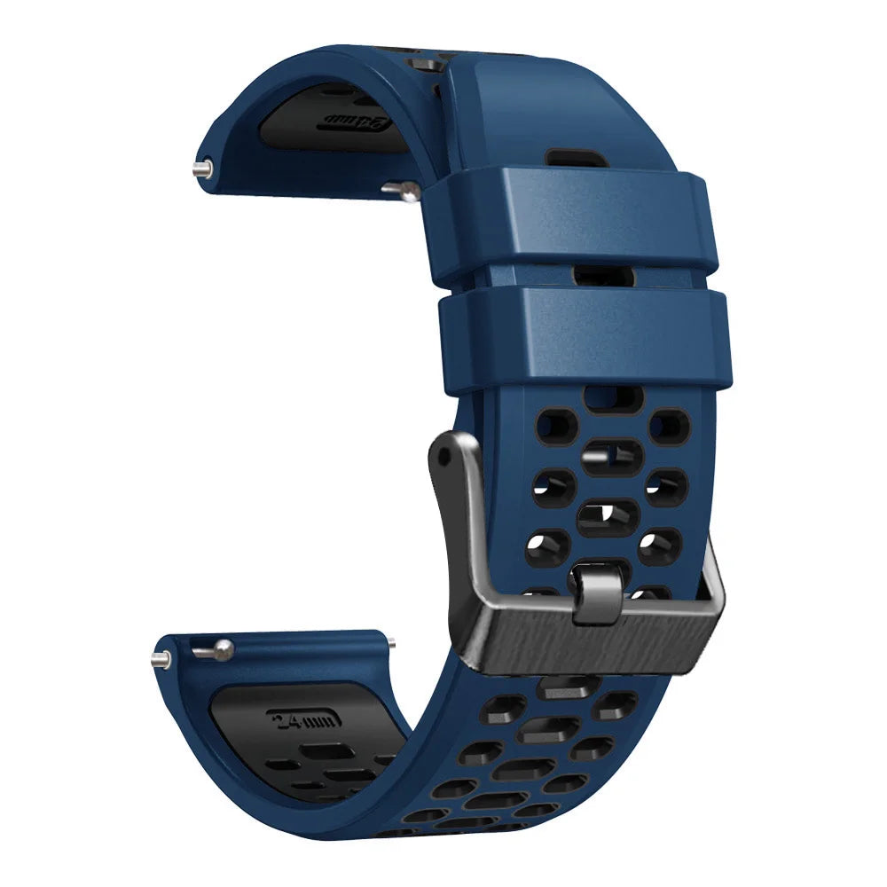 COROS NOMAD Navy Blue & Black Silicone Sport Band – 24mm