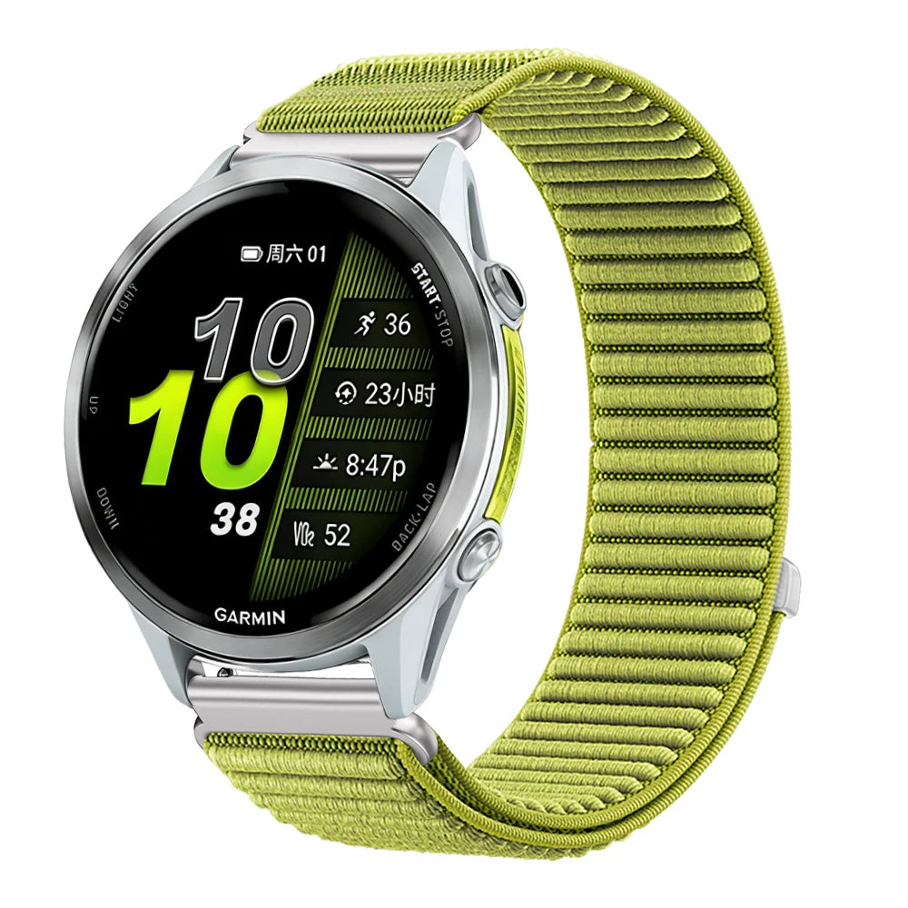 COROS PACE & APEX Lime Green Nylon Loop Band – 20mm