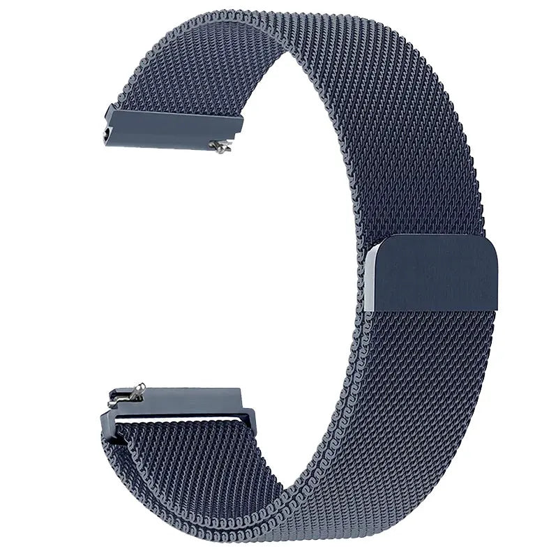 SUUNTO Navy Blue Metal Mesh Stretch Band – 22mm