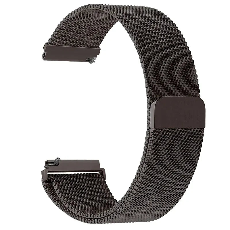 SUUNTO Brown Metal Mesh Stretch Band – 22mm