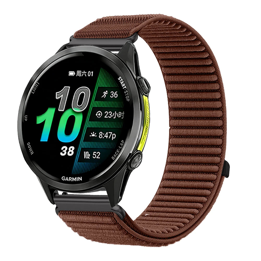 COROS PACE & APEX Brown Nylon Loop Band – 20mm