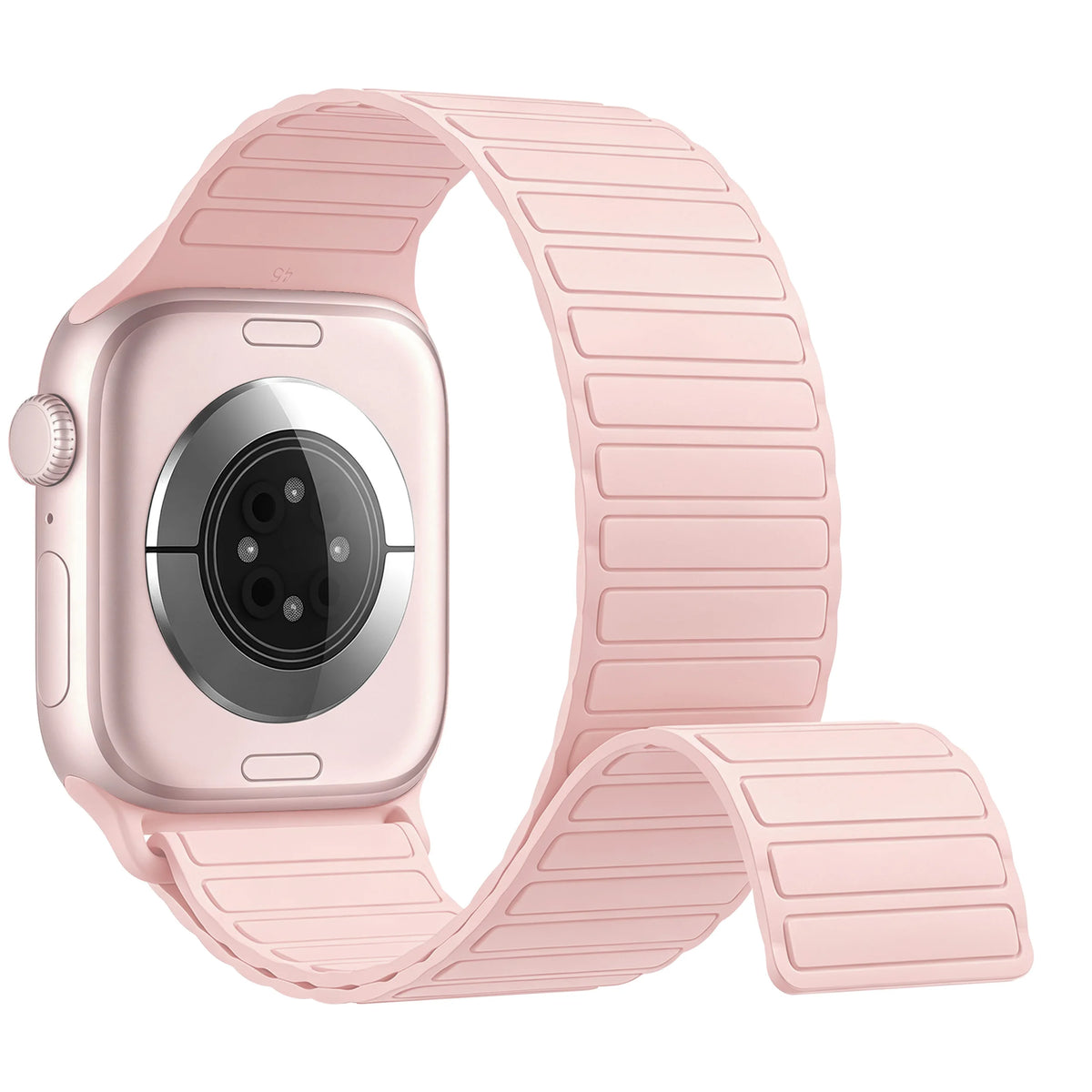 Pink Magnetic Silicone Apple Watch Band