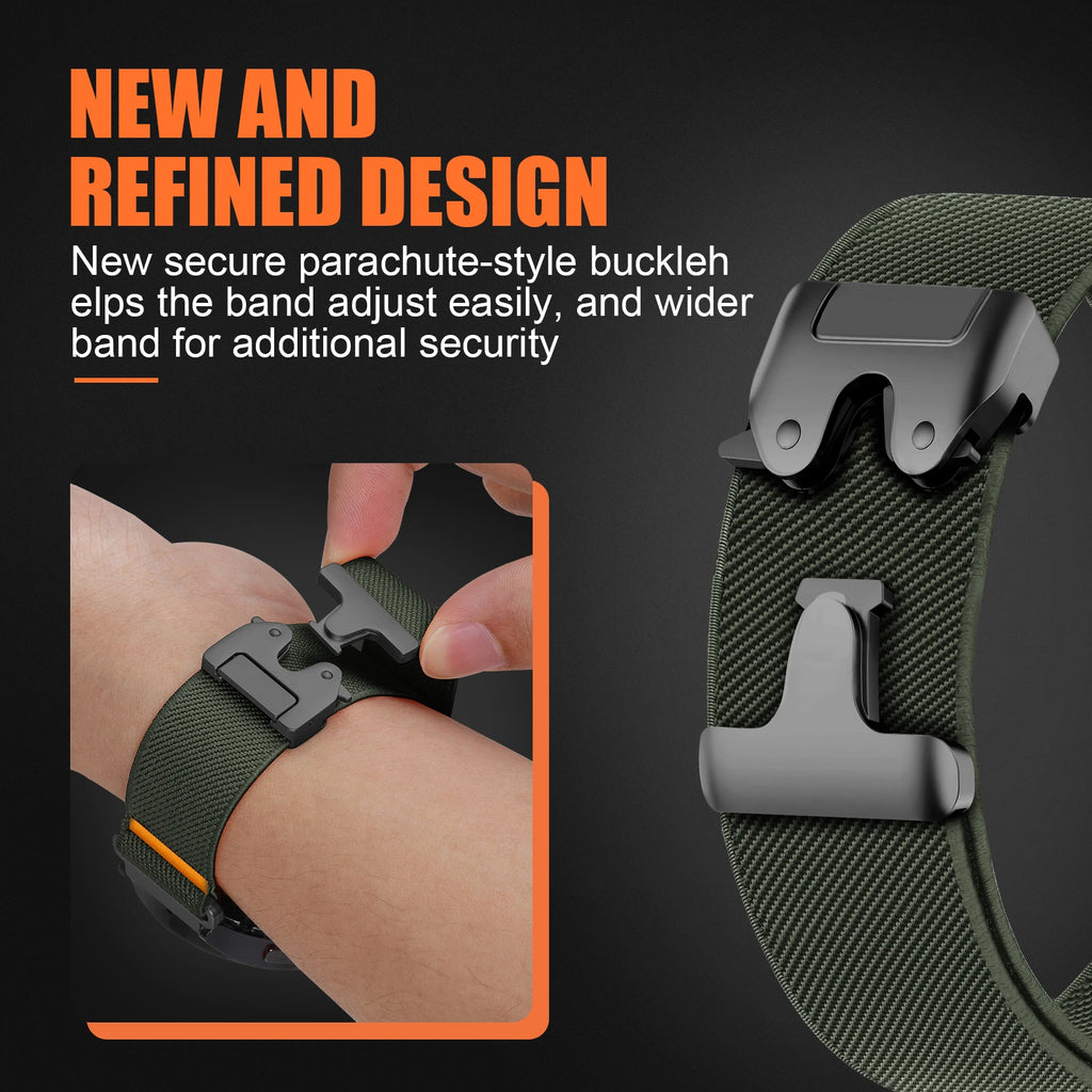 Garmin QuickFit 22mm Parachute Nylon Replacement Band Black
