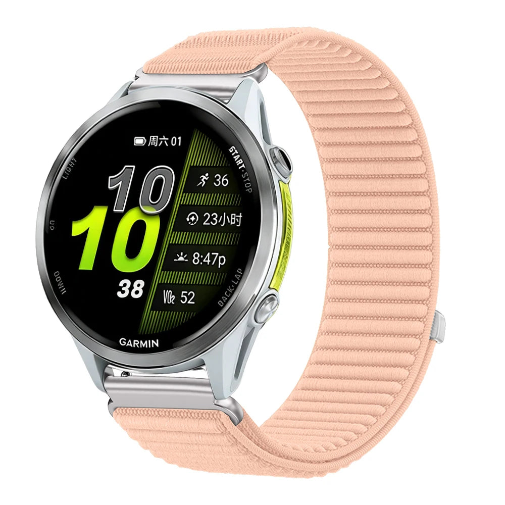 COROS PACE & APEX Peach Nylon Loop Band – 20mm