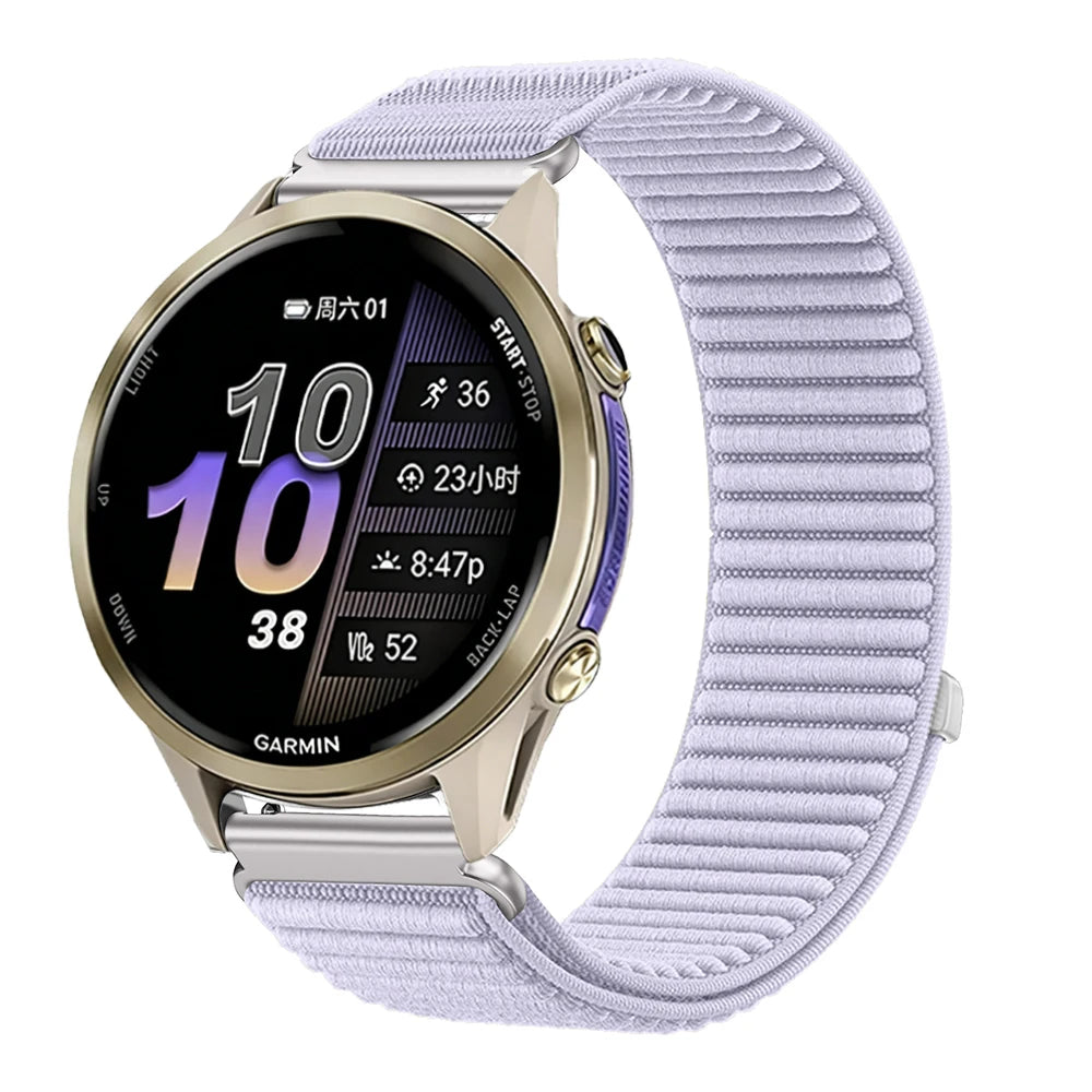 COROS PACE & APEX Lilac Nylon Loop Band – 22mm