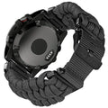 Hemsut 22mm QuickFit 550 Paracord Watch Band for Garmin – Black