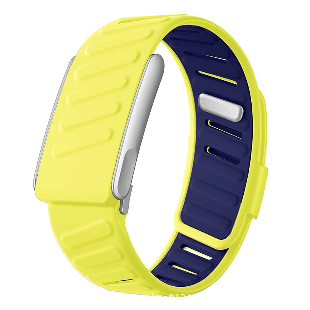 WHOOP 5.0 MG Soft-Touch Silicone Replacement Band Volt Yellow / Navy