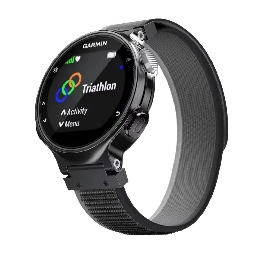 Garmin Approach S5 / S6 / S20 Nylon Watch Band – Black Gray