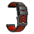 COROS NOMAD Black & Red Silicone Sport Band – 24mm