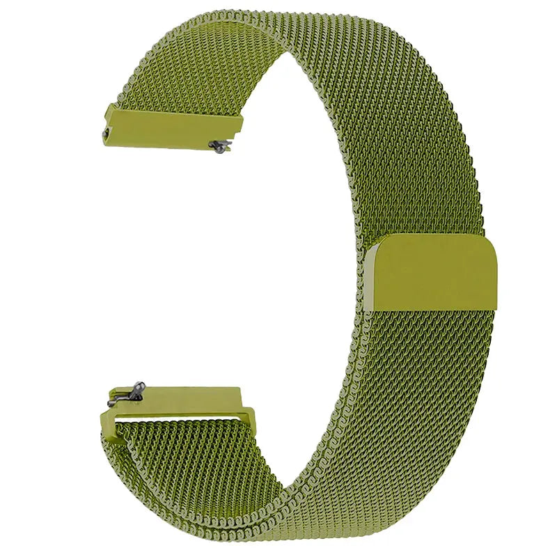 SUUNTO Green Metal Mesh Stretch Band – 22mm