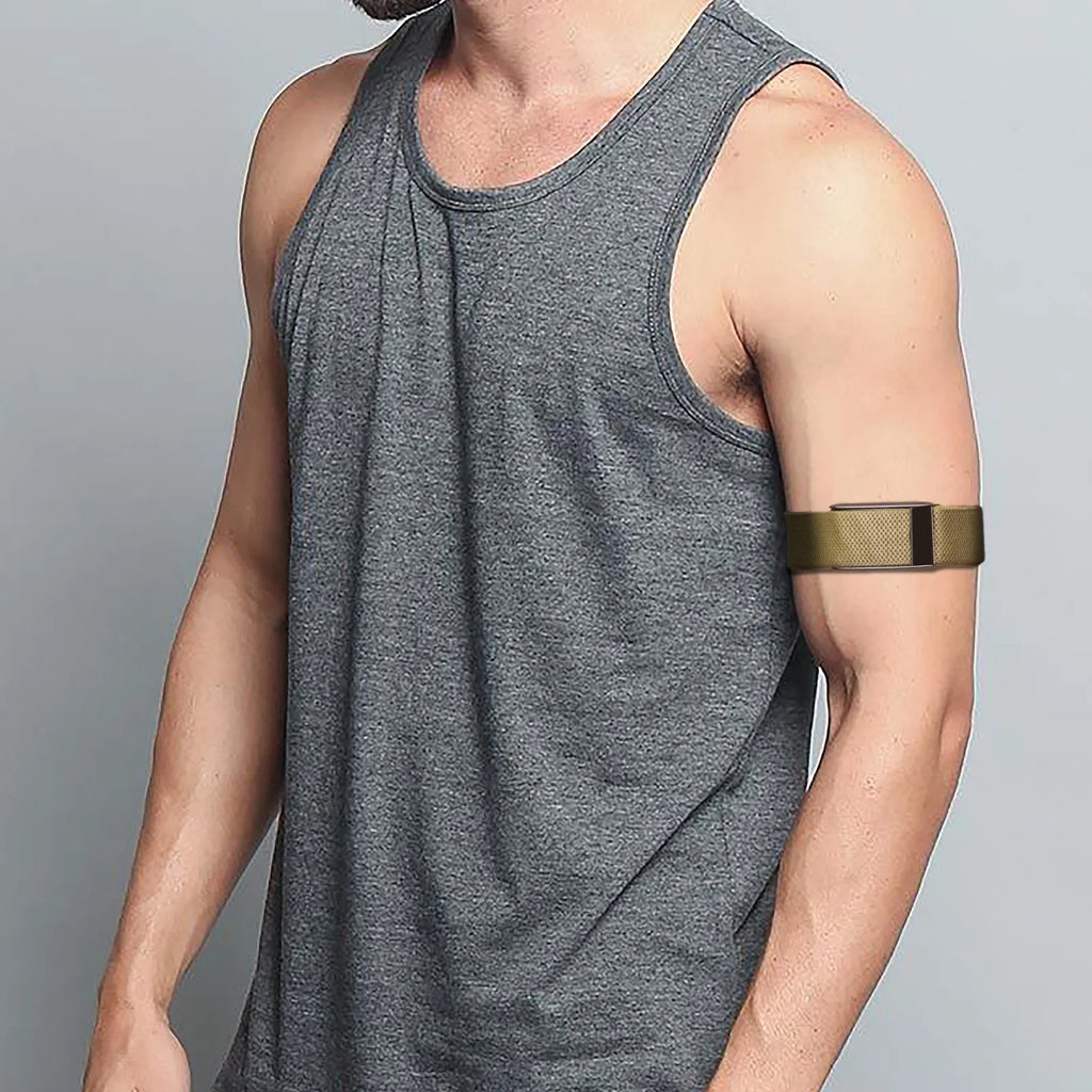 WHOOP 5.0 MG Elastic Woven Bicep Replacement Band Black