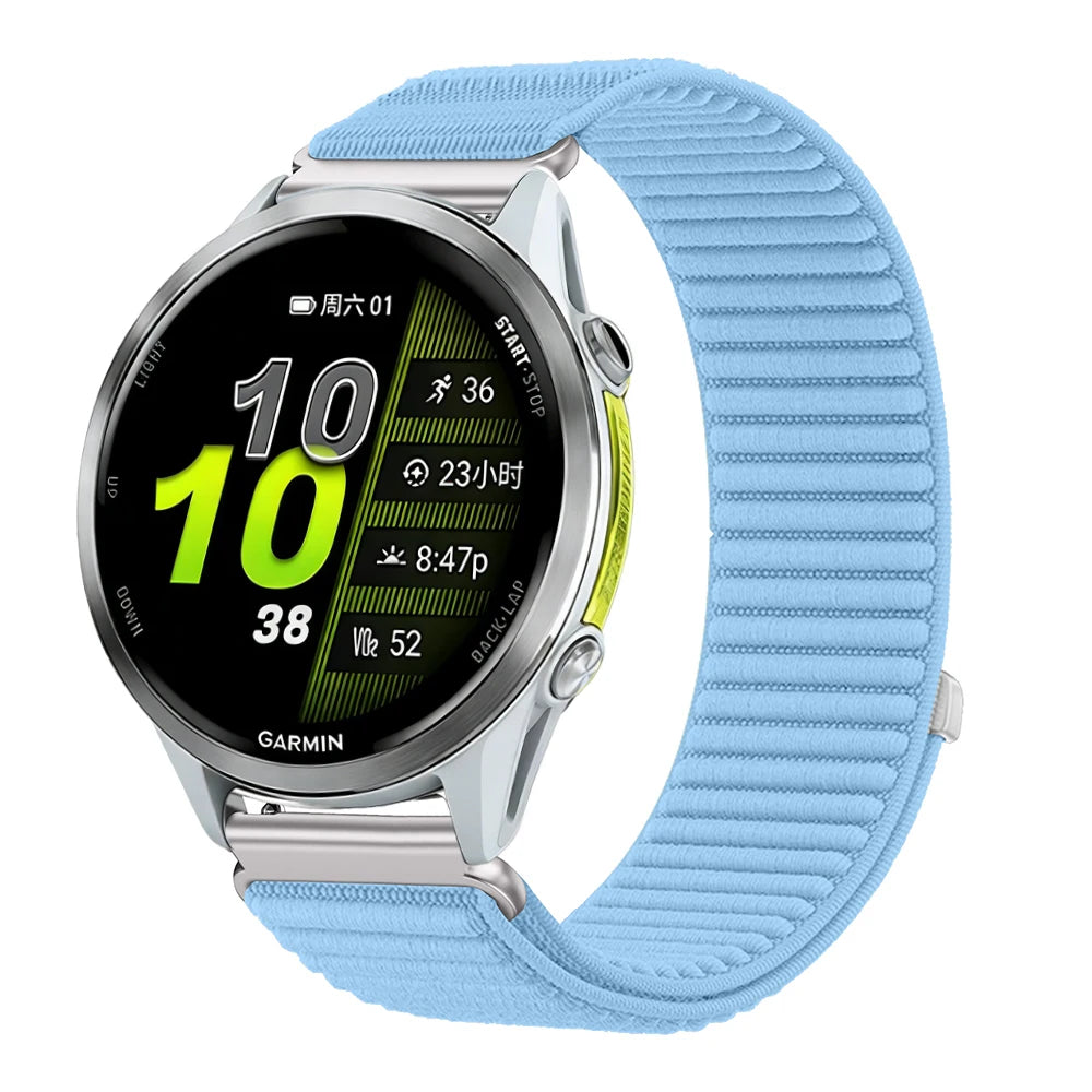 COROS PACE & APEX Sky Blue Nylon Loop Band – 20mm