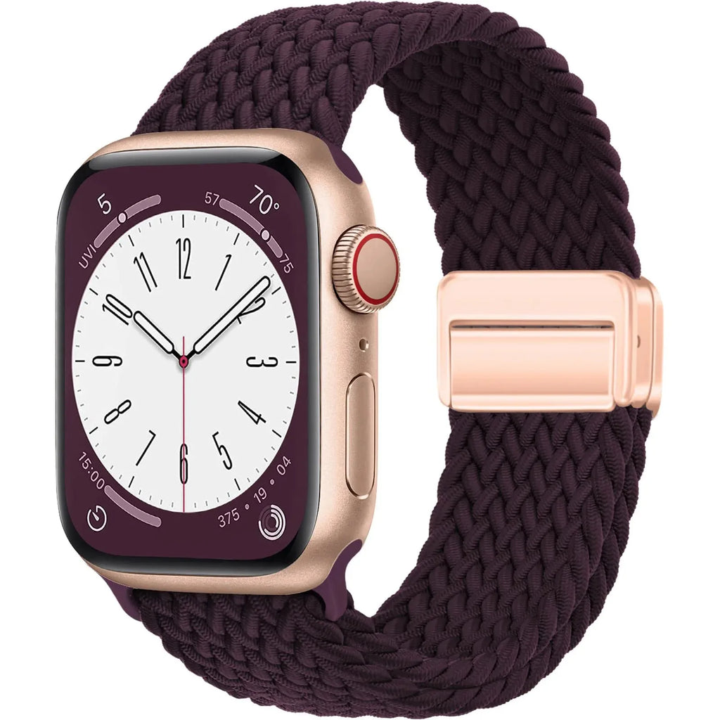 Apple Watch Braided Magnetic Band Deep Plum 44mm / 45mm / 46mm / 49mm