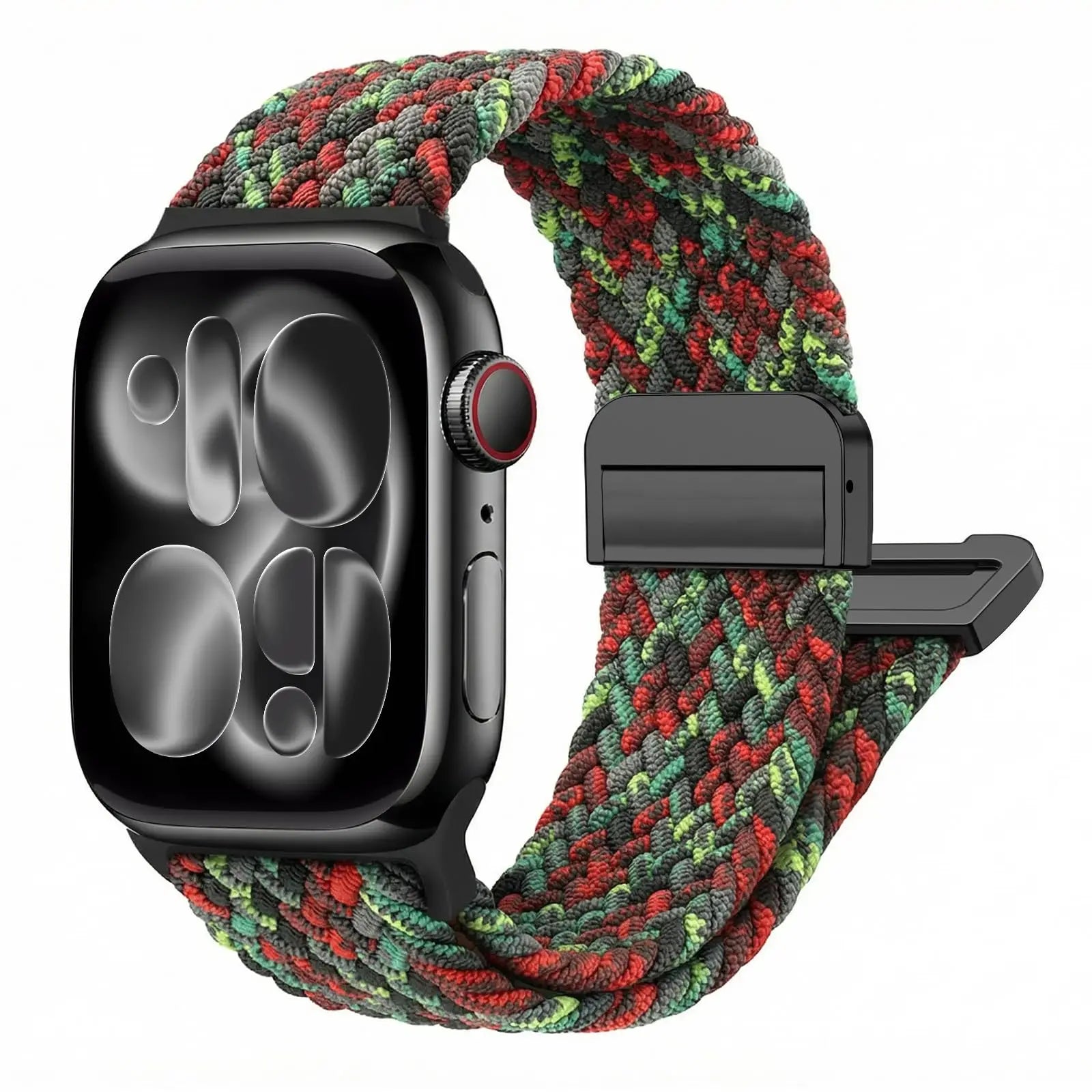 Apple Watch Braided Magnetic Band Forest Camo 44mm / 45mm / 46mm / 49mm