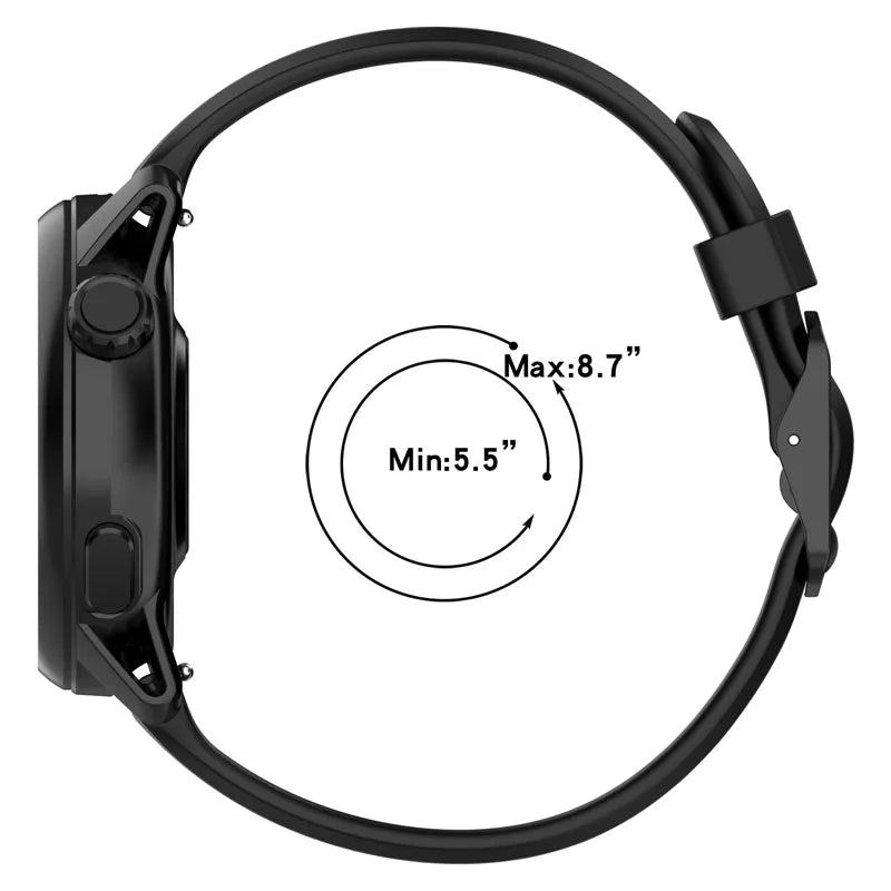 COROS PACE & APEX Navy Blue Silicone Sport Band – 20mm