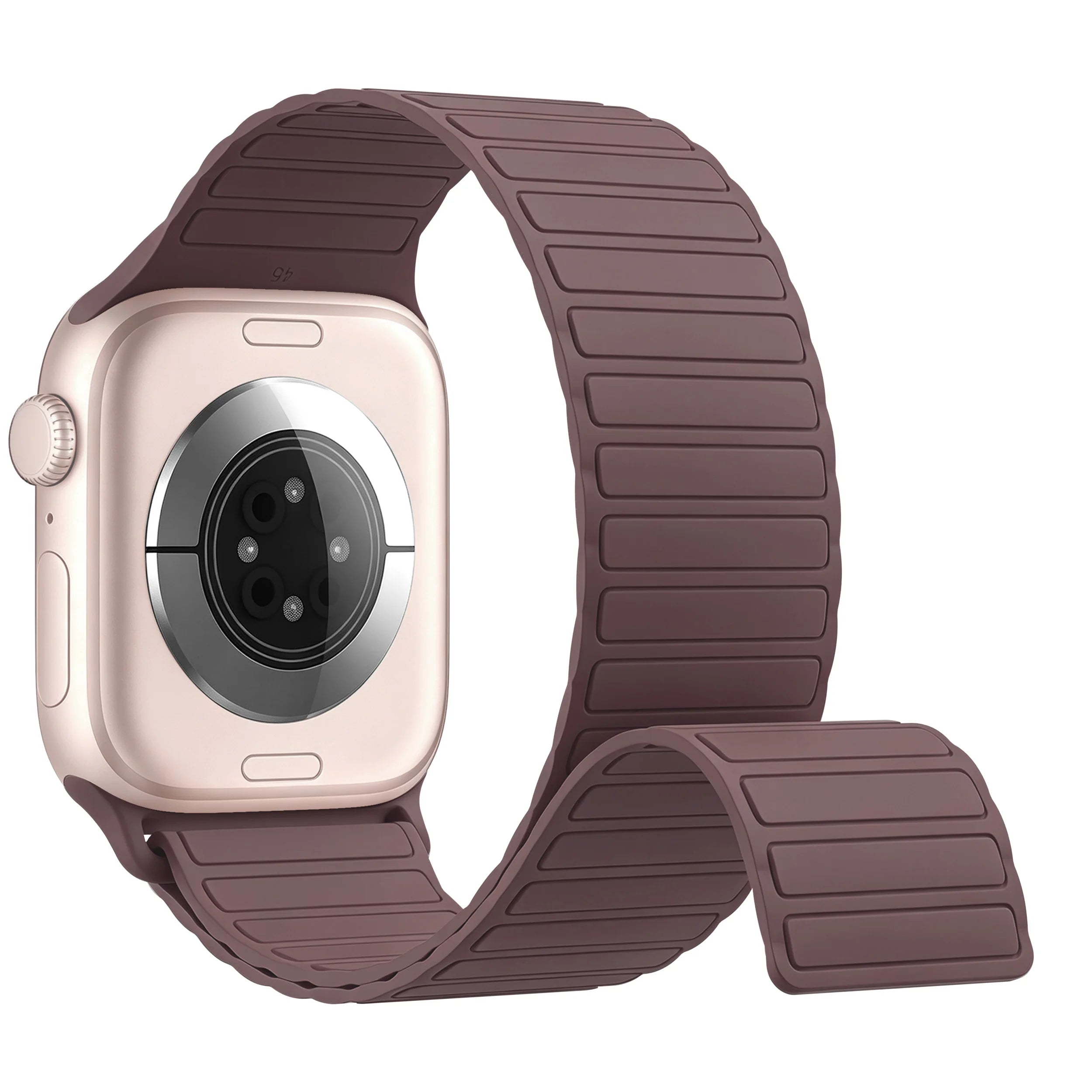 Purple Magnetic Silicone Apple Watch Band