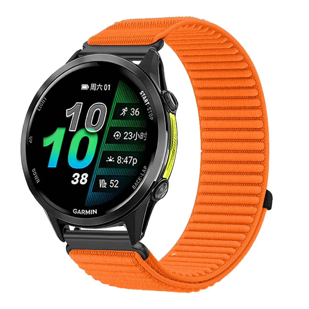 COROS PACE & APEX Orange Nylon Loop Band – 20mm