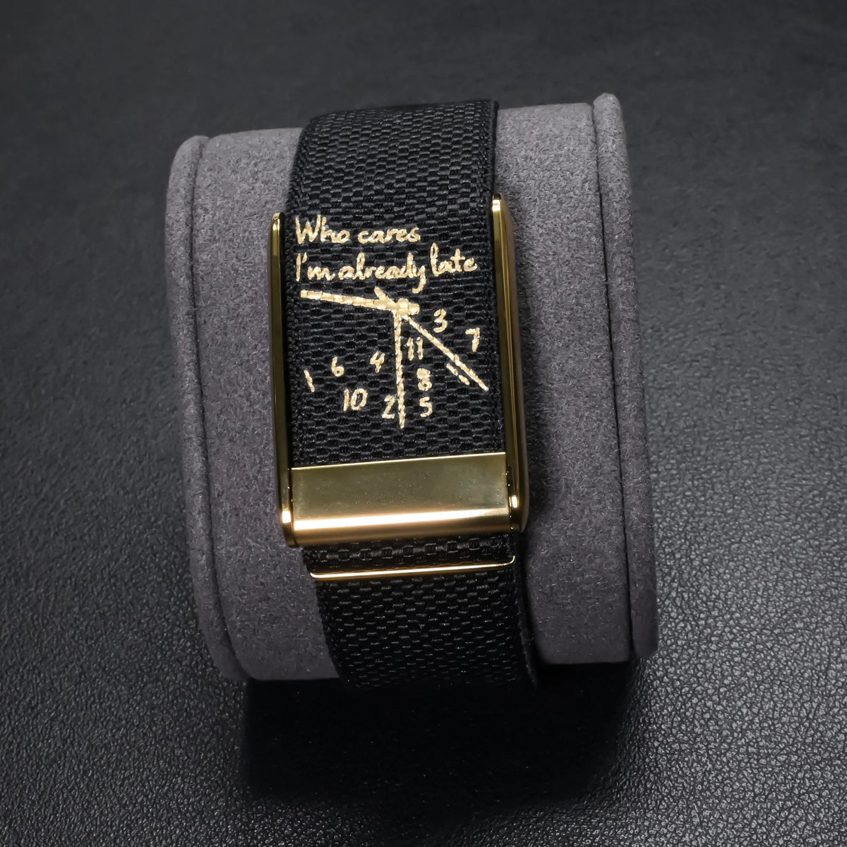 Black & Gold Nylon Sports Band for WHOOP 5.0