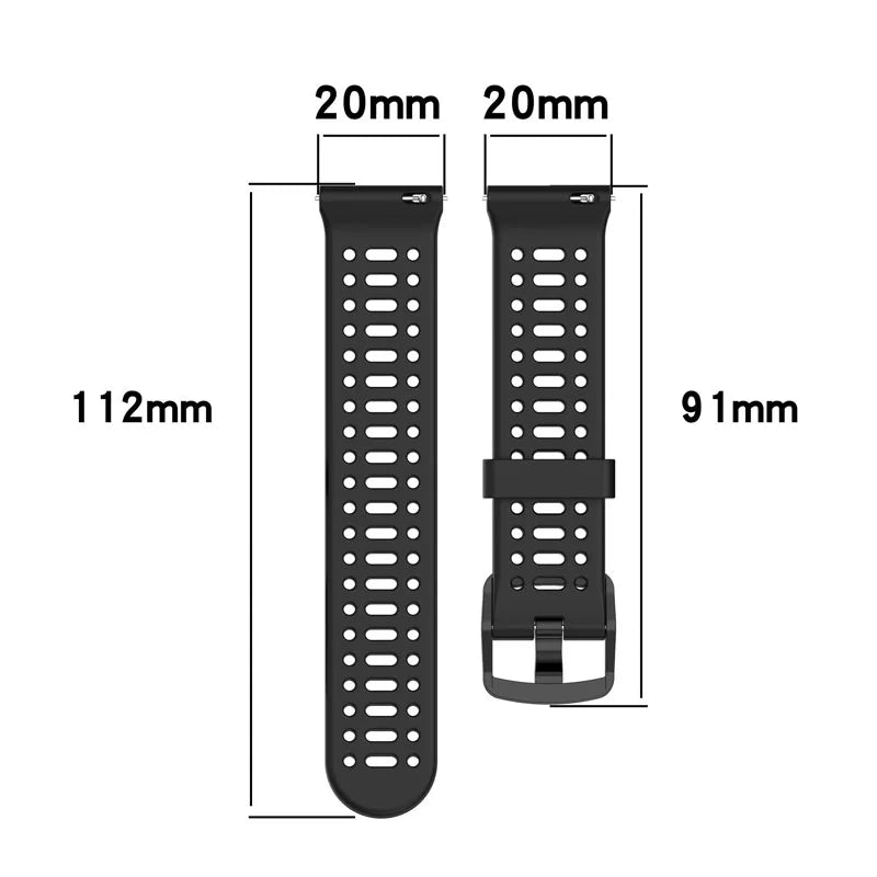 COROS PACE & APEX White Silicone Sport Band – 20mm