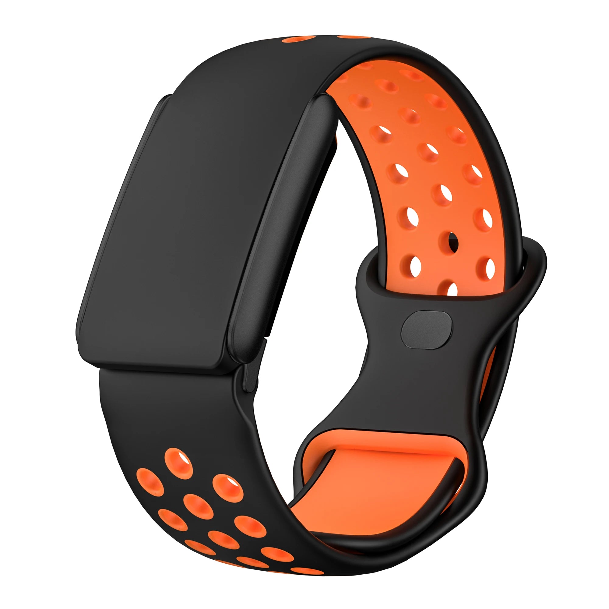 WHOOP 4.0 Soft-Touch Silicone Sport Replacement Band Black & Orange