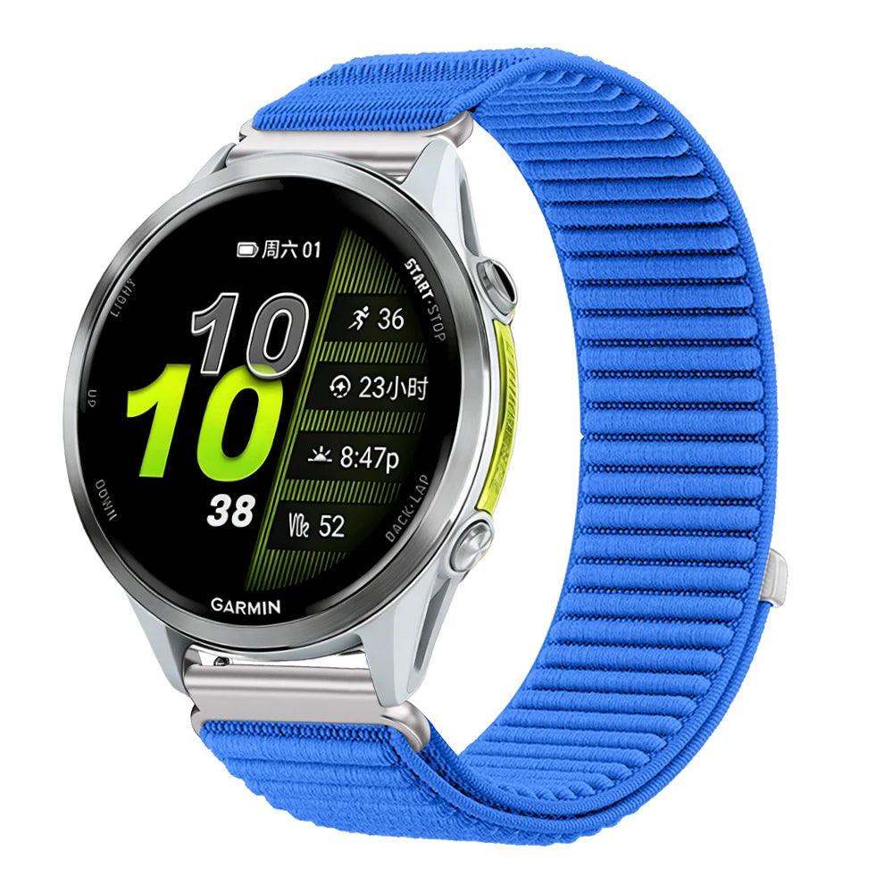 COROS PACE & APEX Blue Nylon Loop Band – 22mm