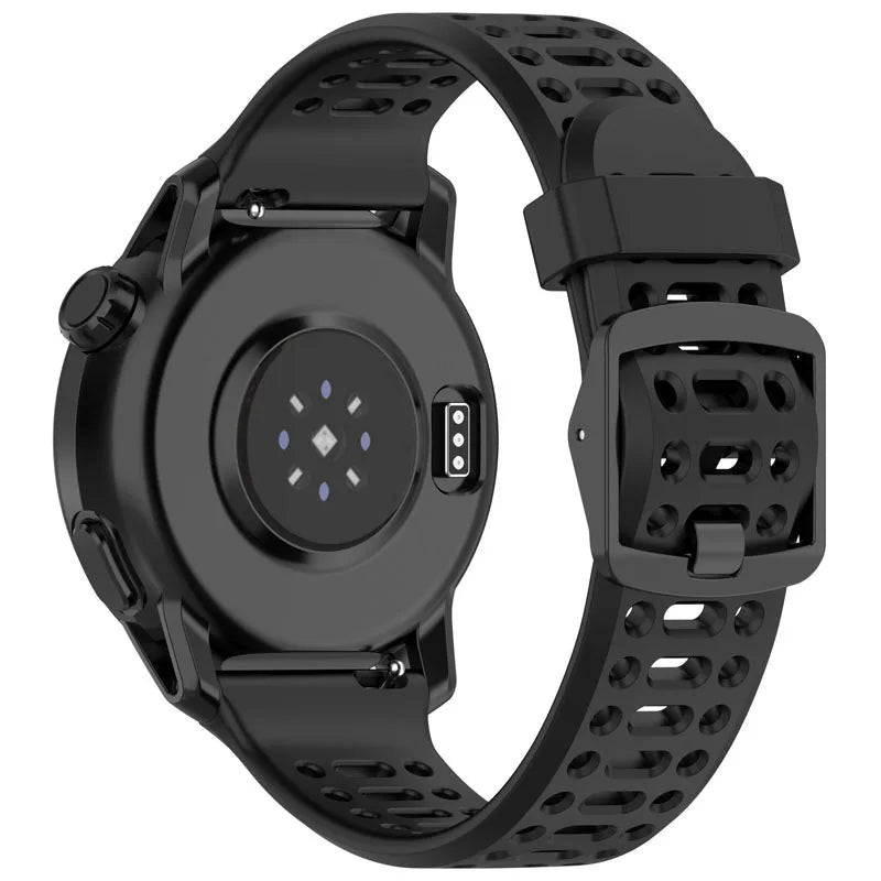COROS PACE & APEX Black Silicone Sport Band – 22mm