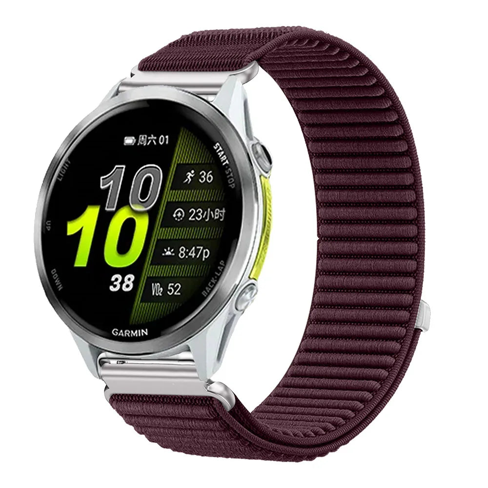 COROS PACE & APEX Burgundy Nylon Loop Band – 20mm