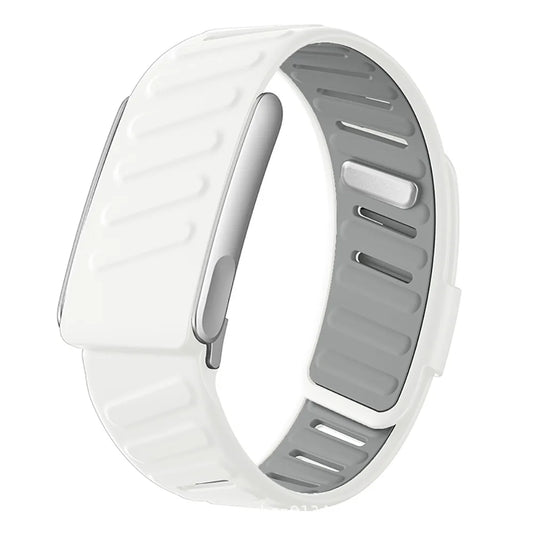 WHOOP 5.0 MG Soft-Touch Silicone Replacement Band White & Gray