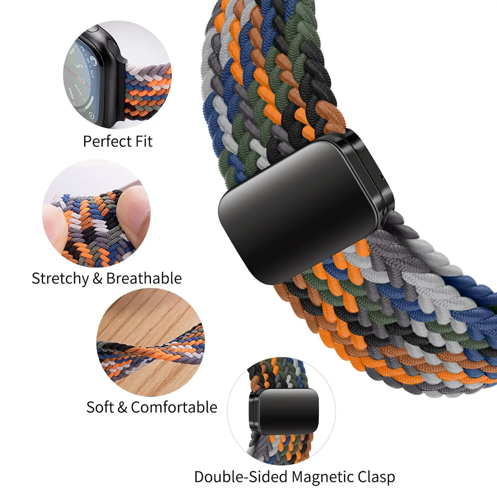 Apple Watch Braided Magnetic Band Black 44mm / 45mm / 46mm / 49mm