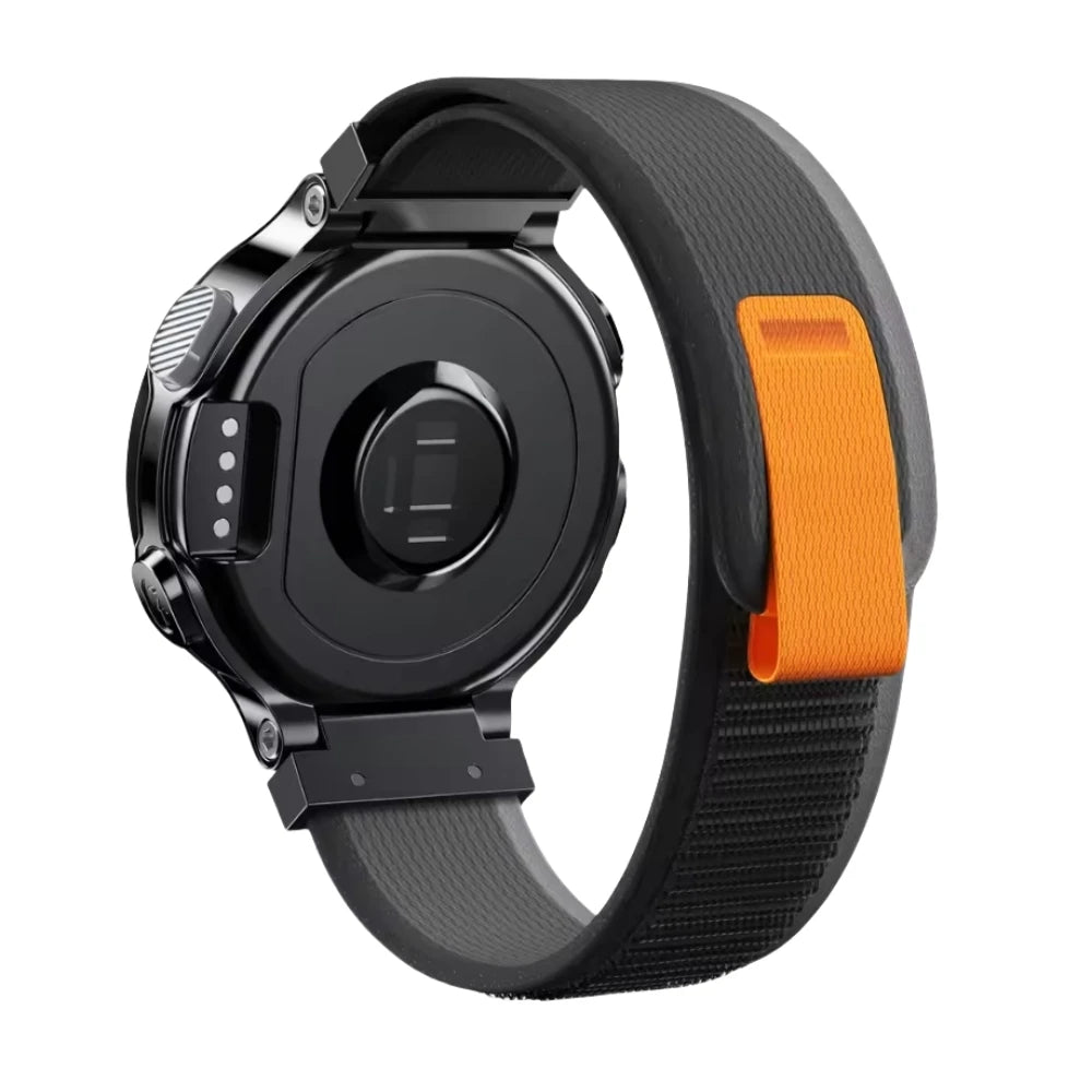 Garmin Forerunner 735XT Woven Nylon Watch Band – Black & Gray