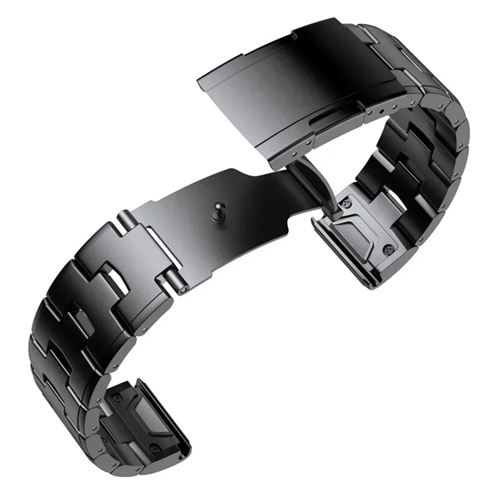 Garmin 26mm Titanium Metal QuickFit Replacement Band Silver
