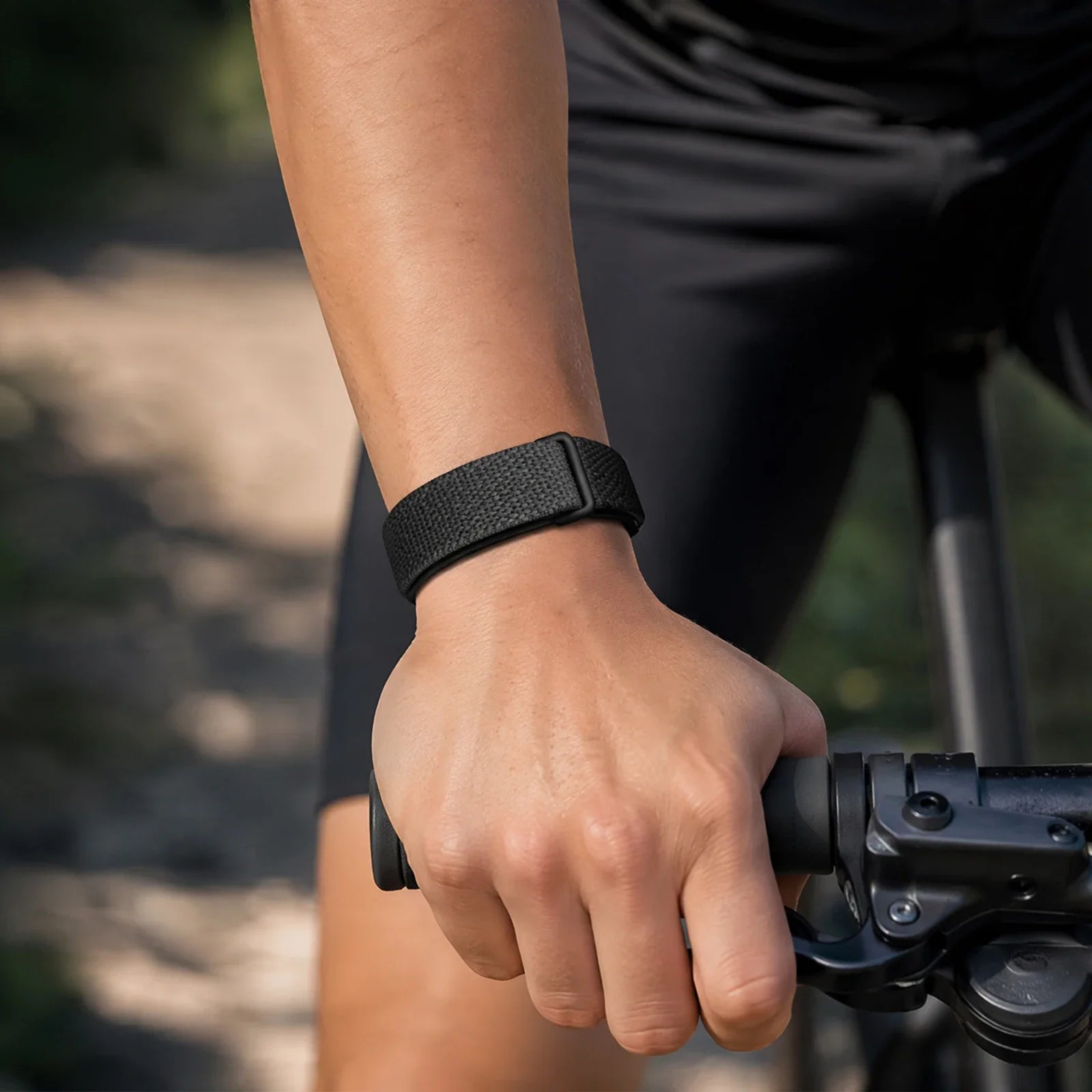 Google Fitbit Brown Braided Nylon Sport Band