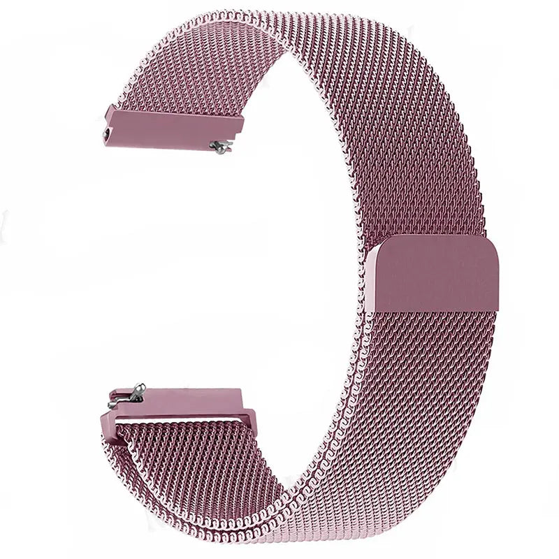SUUNTO Pink Metal Mesh Stretch Band – 22mm