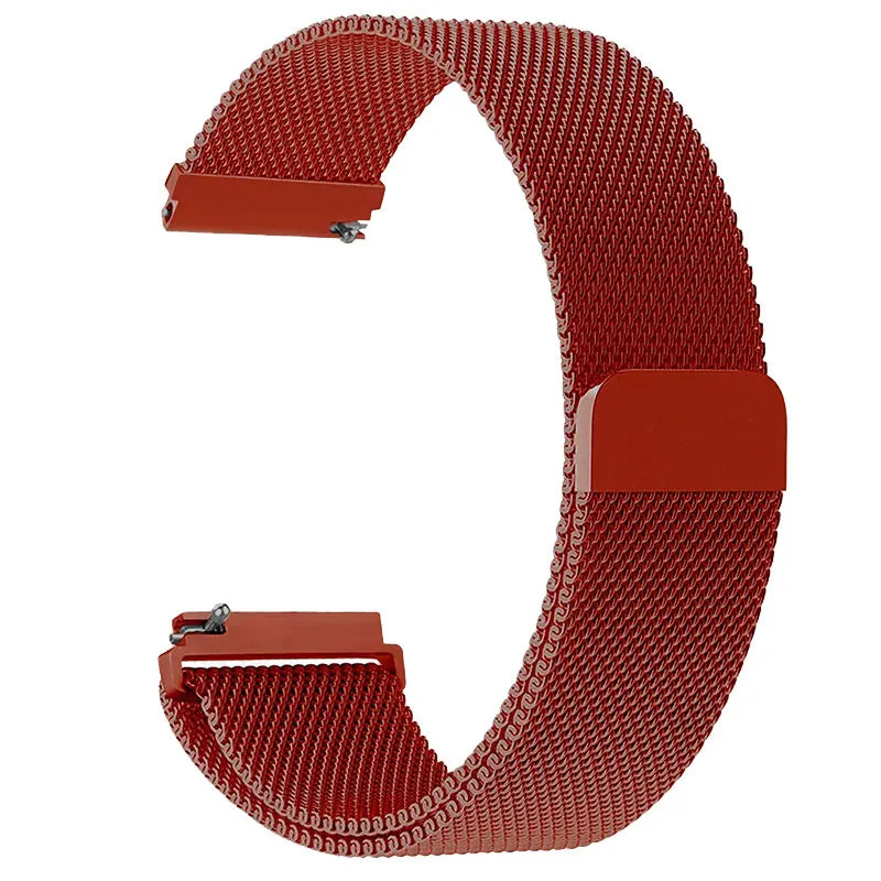SUUNTO Red Metal Mesh Stretch Band – 22mm